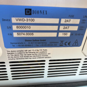 CHROMATOGRAPHIE LIQUIDE VWD-3100 Variable Wave Detector
