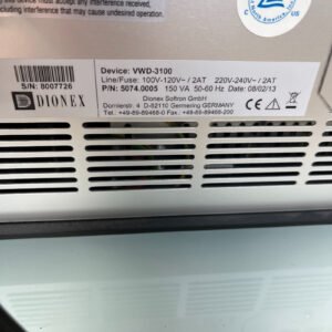 CHROMATOGRAPHIE LIQUIDE VWD-3100 Variable Wave Detector