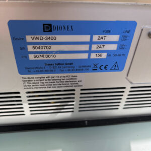 CHROMATOGRAPHIE LIQUIDE VWD-3400 Variable Wave Detector