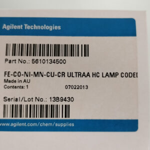 Lampe à cathode creuse AGILENT 5610134500